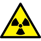 Varovné značení, varování před radioaktivními látkami – hliníkový kompozit, 600×520 mm