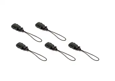 Vyměnitelná koncová smyčka NLG Lanyard – plast, černá