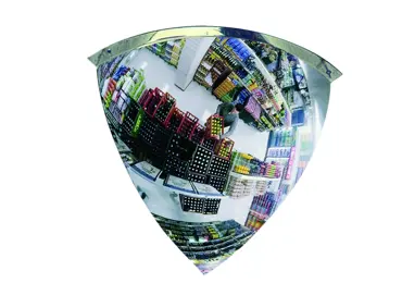 Vypouklé zrcadlo Premium–akrylát, úhel 90°