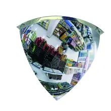 Vypouklé zrcadlo Premium – akrylát,  úhel 90°, pr. 60 cm