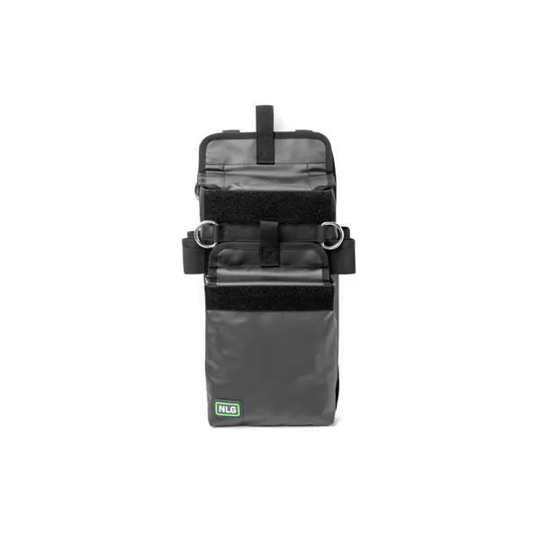Vysoká brašna NLG na nářadí s nosností 20 kg – polyester, černá, 400×200×100 mm