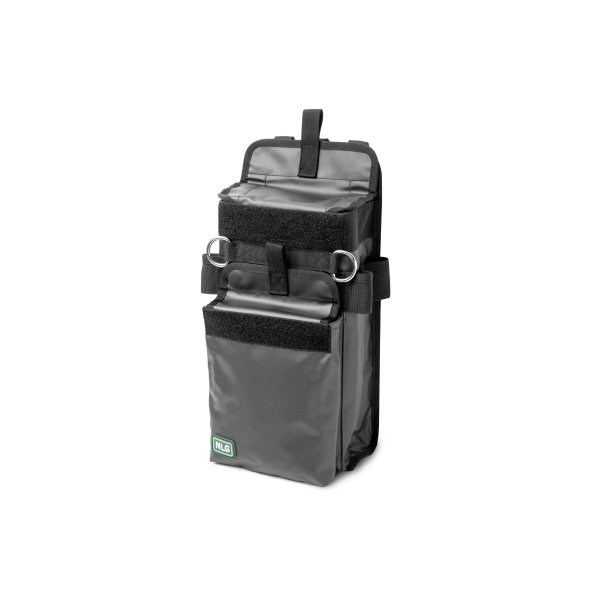 Vysoká brašna NLG na nářadí s nosností 20 kg – polyester, černá, 400×200×100 mm