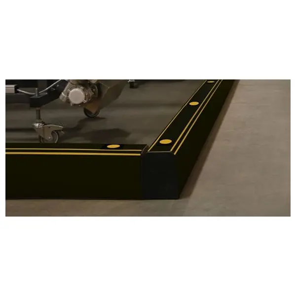 Zábrana palet a vidlic vysokozdvižných vozíků ASAFE, ForkGuard Kerb Barrier – 185×130×1265 mm, černá