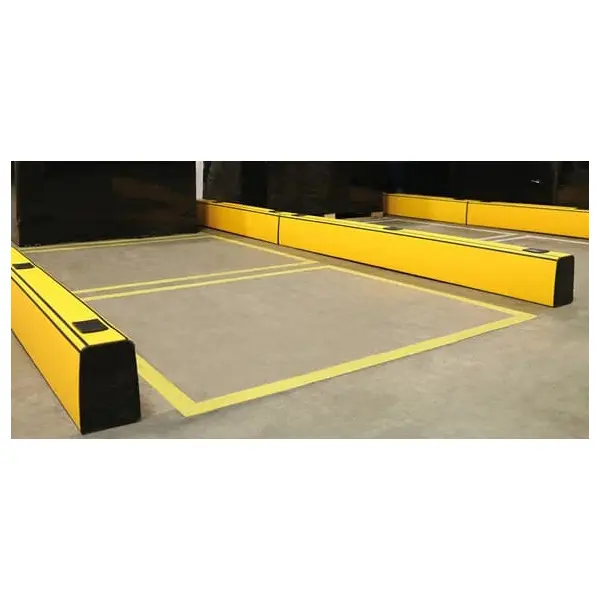 Zábrana palet a vidlic vysokozdvižných vozíků ASAFE, ForkGuard Kerb Barrier – 185×130×765 mm, černá