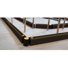 Zábrana palet a vidlic vysokozdvižných vozíků ASAFE, HD ForkGuard Kerb Barrier – 185×130×1165 mm, černá