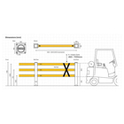 Zábrana pro chodce A-SAFE, iFlex Pedestrian Barrier 3tyčová – 3,7 m