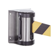 Zábrana vstupu, nástěnná kazeta otočná 180°, nerezová ocel – pásmo 2,3 m