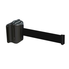 Zahrazovací nástěnná kazeta Mini, černá – černé pásmo 2,3 m