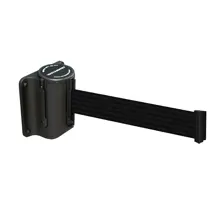 Zahrazovací nástěnná kazeta Mini, černá – černé pásmo 2,3 m