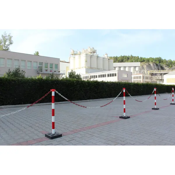 Zahrazovací sloupek Economic s hranatou podstavou, žluto-černá