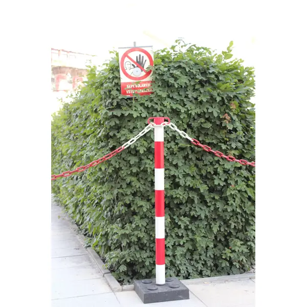 Zahrazovací sloupek Economic s hranatou podstavou, žluto-černá