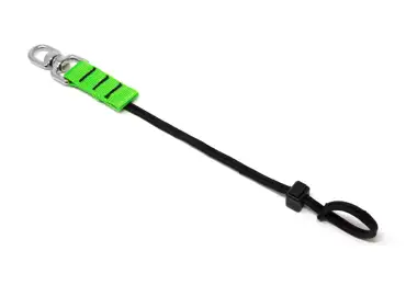 Zajišťovací smyčka NLG D Ring s nosností 3 kg – nylon, zeleno-černá