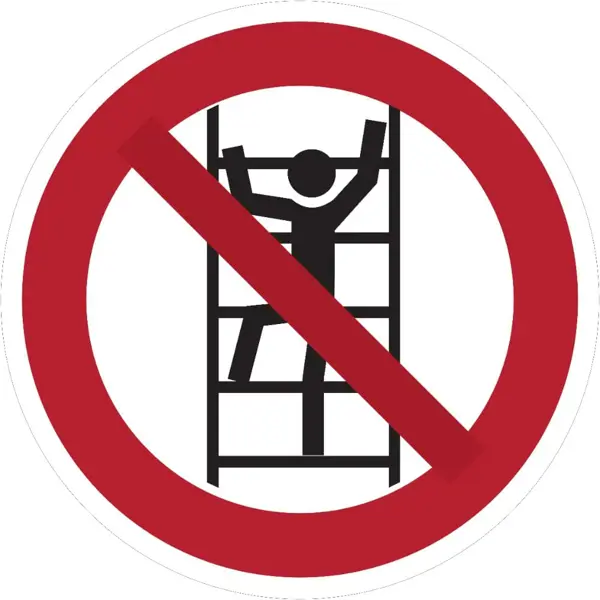 Zákazové značení, nešplhat – fólie, pr. 200 mm