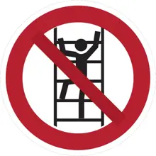 Zákazové značení, nešplhat – hliníkový kompozit, pr. 200 mm