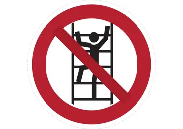 Zákazové značení – Nešplhat