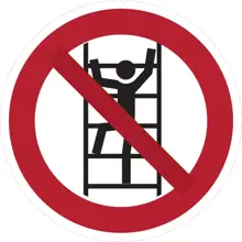 Zákazové značení, nešplhat – polykarbonát, pr. 400 mm