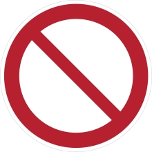 Zákazové značení, obecné zákazy – hliníkový kompozit, pr. 400 mm