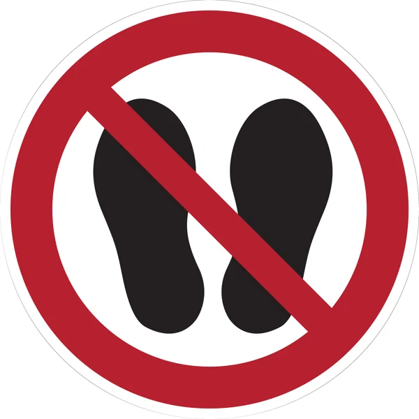 Zákazové značení, přístup zakázán – fólie, pr. 75 mm