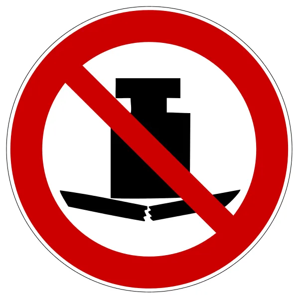 Zákazové značení, žádné velké zatížení – hliníkový kompozit, pr. 600 mm