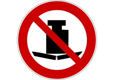 Zákazové značení – Žádné velké zatížení