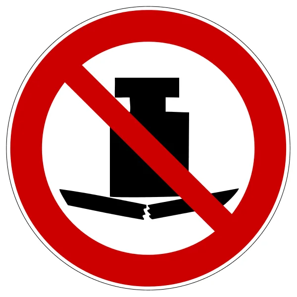 Zákazové značení, žádné velké zatížení – plast, pr. 100 mm