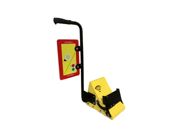 Zakládací klín pod kola PremiumTIR, vysoce odolný – žárově zinkovaná ocel, žlutá