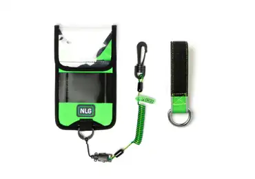 Závěsná sada NLG na mobilní telefony – nylon, zeleno-černá