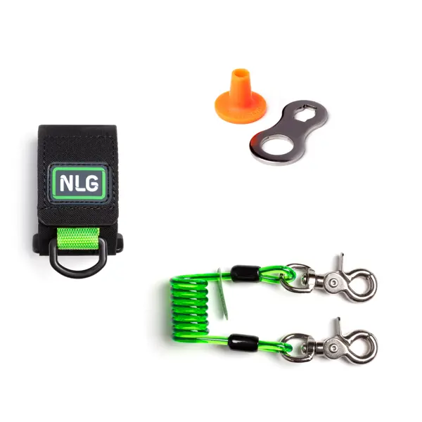 Závěsná sada NLG na šroubováky – nylon, zeleno-černá