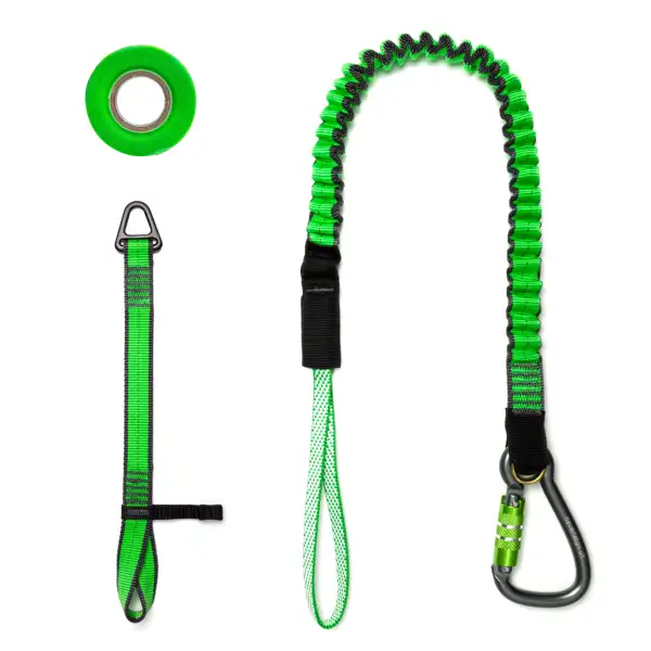 Závěsná sada NLG pro elektické nářadí s nosností do 18 kg – nylon, zeleno-černá