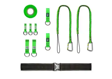 Závěsná sada NLG pro stavbu a údržbu – nylon, zeleno-černá