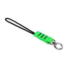 Závěsná smyčka NLG D Ring na nářadí s nosností 3 kg – nylon, zeleno-černá, 200×25 mm