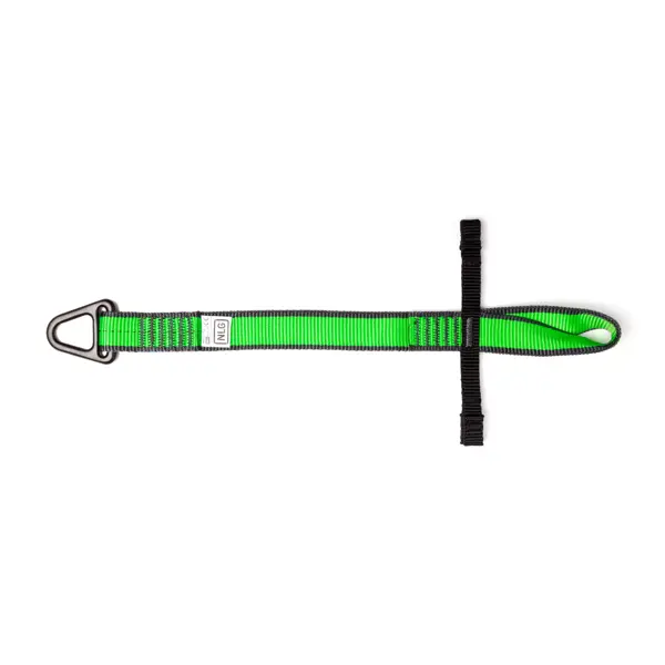 Závěsná smyčka NLG s dvěma zajišťovacími rameny – nylon, zeleno-černá, 340×25 mm