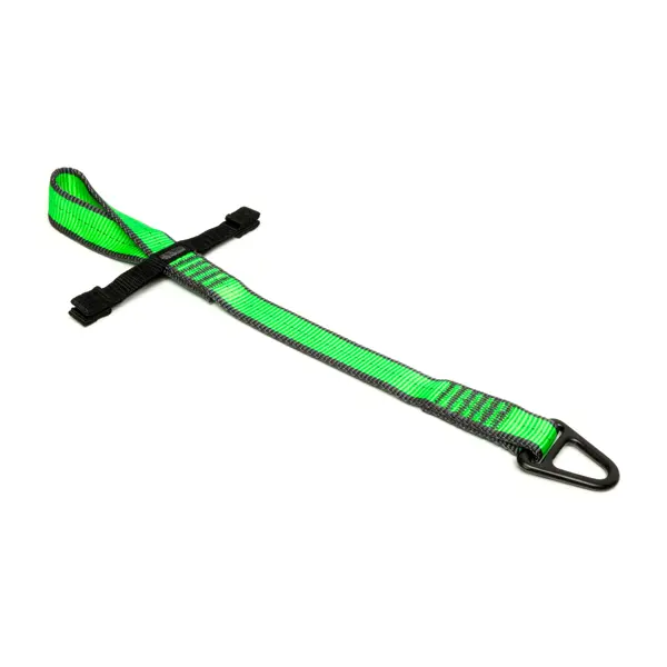 Závěsná smyčka NLG s dvěma zajišťovacími rameny – nylon, zeleno-černá, 340×25 mm