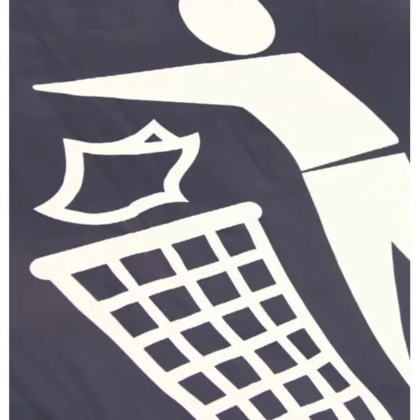 Závěsné pytle na regály pro třídění odpadu, RackSack 160 l – modrá, 1000×920 mm, balení 10 ks