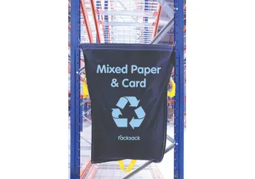 Závěsné pytle na regály pro třídění odpadu, RackSack 160 l – modrá