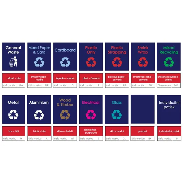 Závěsný pytel na regály pro třídění odpadu, RackSack 160 l, 