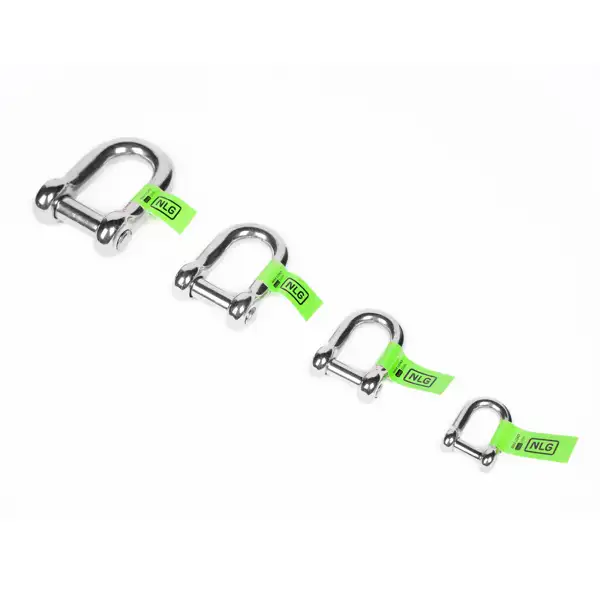 Závěsný třmen NLG s nosností do 10 kg, střední – nerezová ocel, stříbrná, 28×17 mm