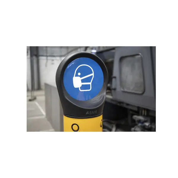 Značení na sloupek Sign Cap (bez polepu) – černé, pr. 190 mm