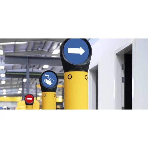 Značení na sloupek Sign Cap (bez polepu) – černé, pr. 190 mm