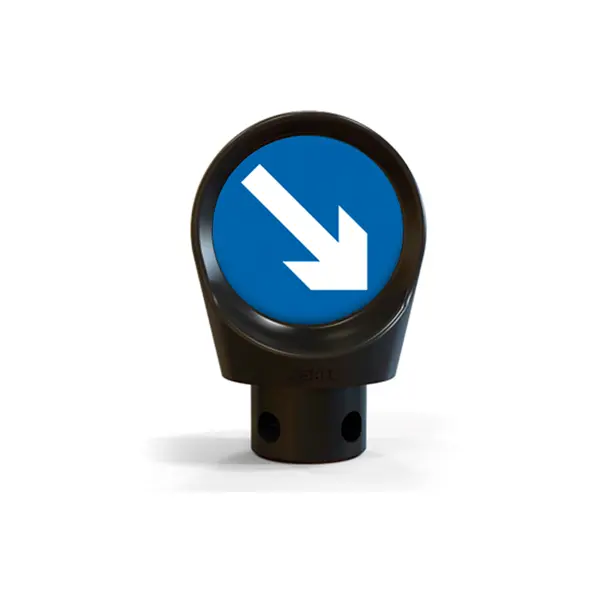 Značení na sloupek Sign Cap (bez polepu) – černé, pr. 190 mm