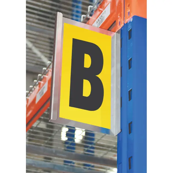 Značení paletových regálů a uliček, magnetické – Typ C, 260×167 mm, 1 znak