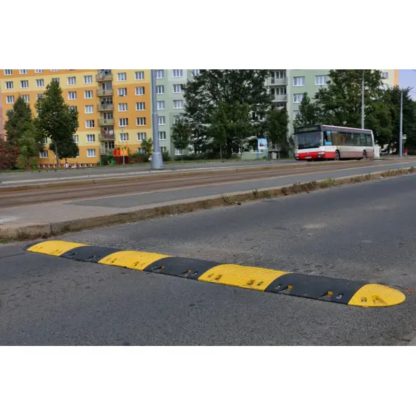 Zpomalovací práh, retardér – 20 km/h, koncový díl, černá