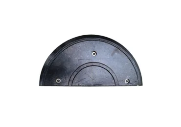 Zpomalovací práh, retardér s reflexními pruhy LP650, koncový díl – 315×650×55 mm, černo-žlutá